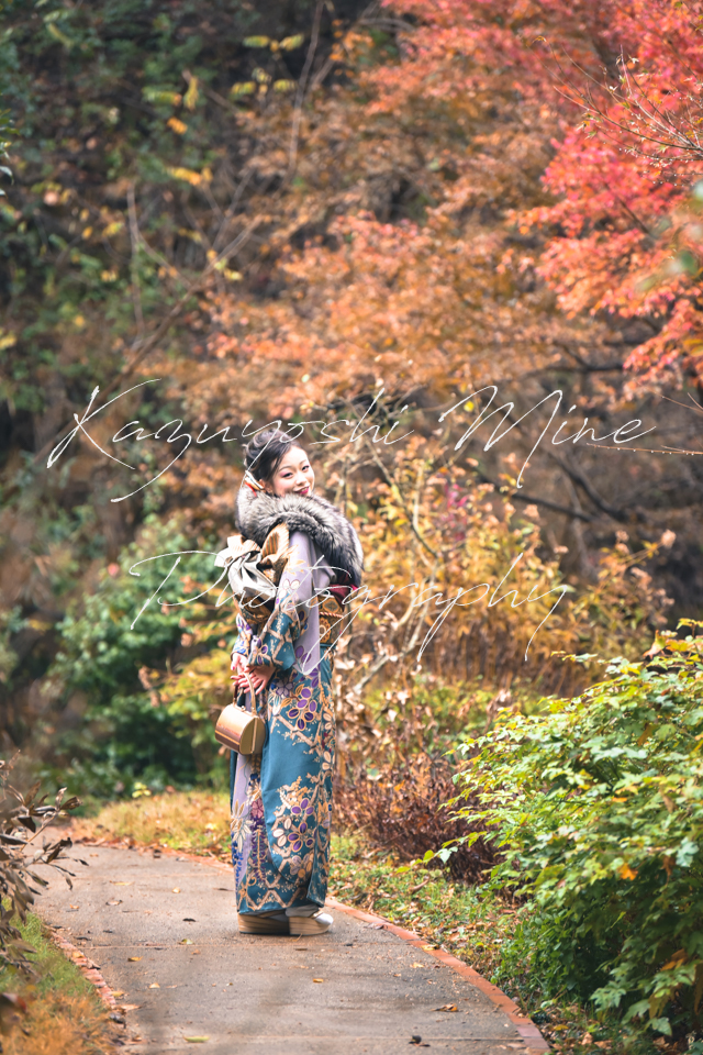 神戸布引ハーブ園紅葉ロケ成人式前撮り出張撮影カメラマン