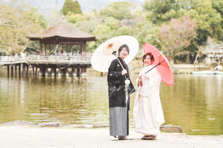 奈良公園紅葉ロケーション結婚式前撮り出張撮影カメラマン