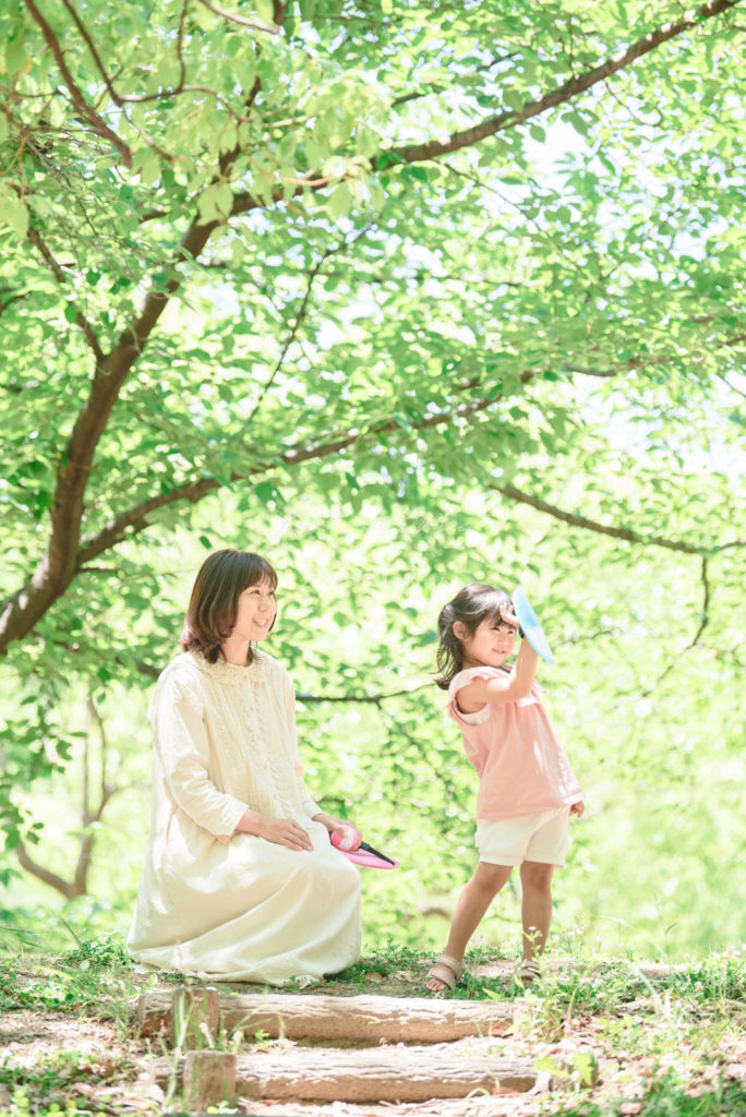 鶴見緑地公園プロフィール写真家族写真紫陽花出張撮影会
